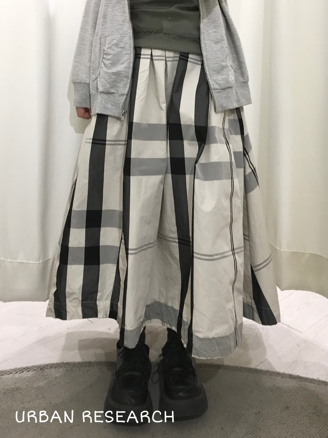 URBAN RESEARCH check skirt 상품이미지1