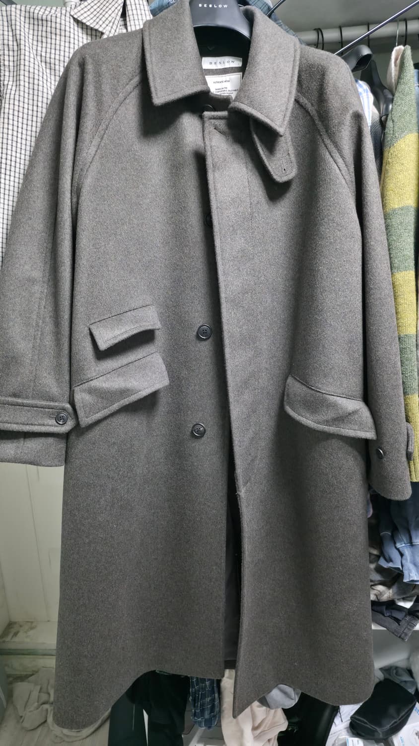 비슬로우 발마칸코트 다크올리브 S 팝니다 상품이미지1