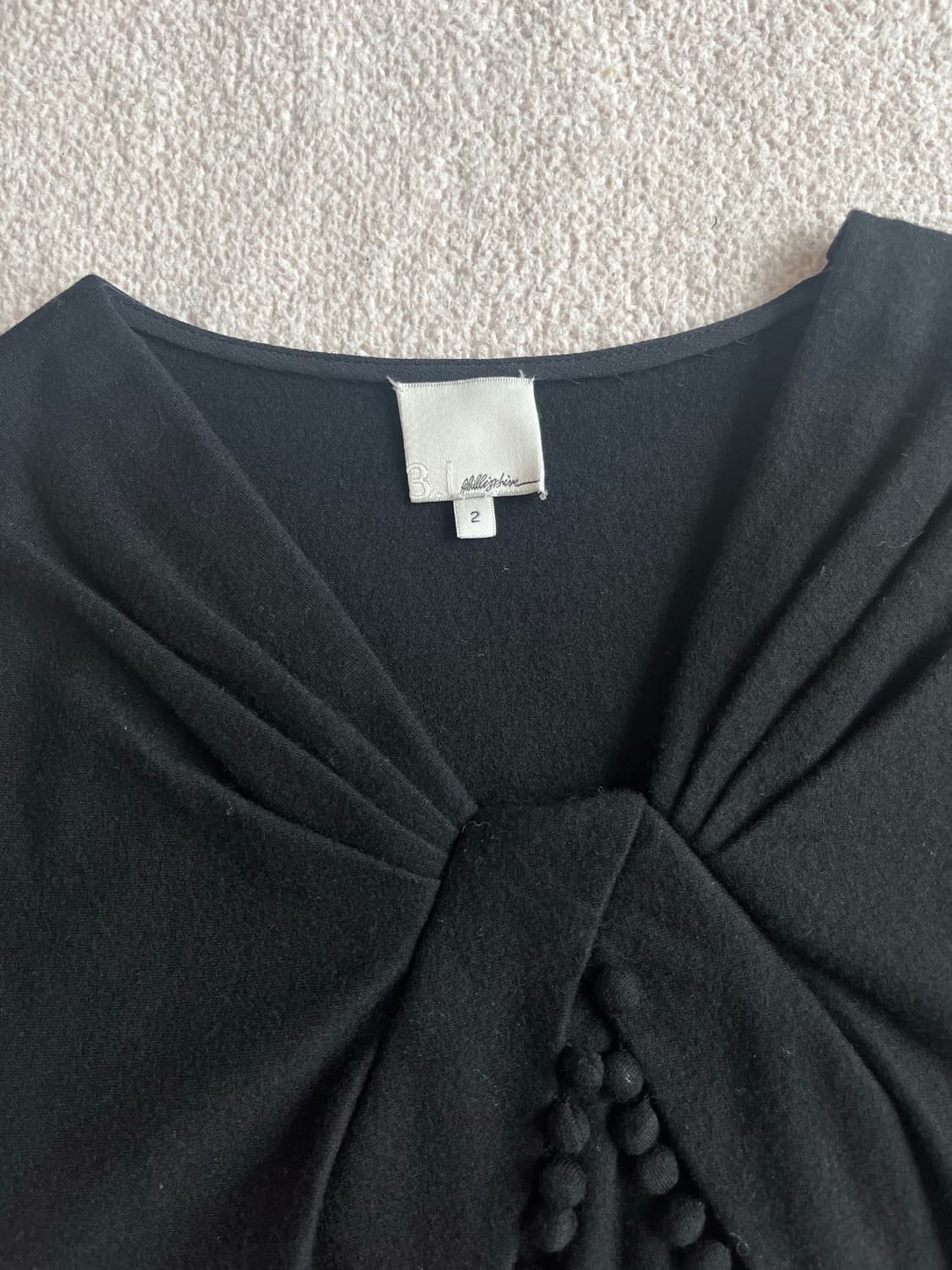 3.1필립림 블랙 울 블라우스 상품이미지2