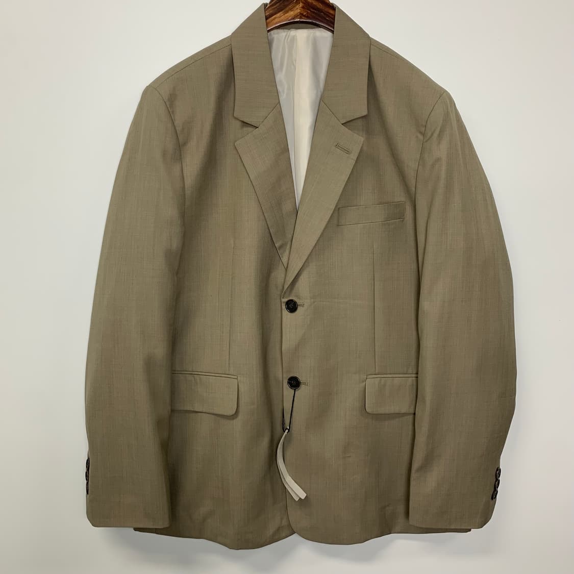 르마드 베이지 버튼 싱글 블레이저 자켓 상품이미지3