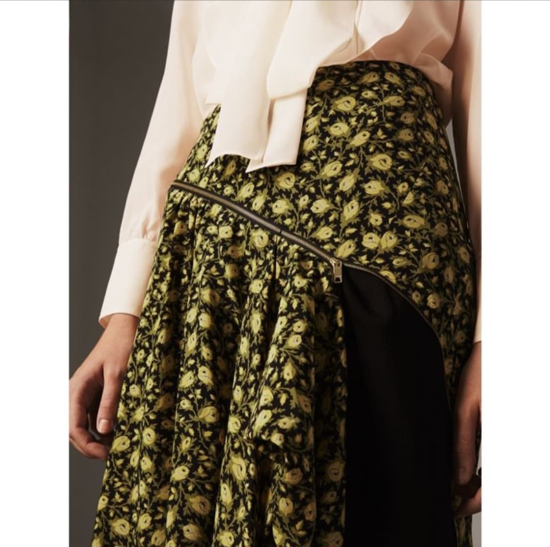 Burberry Zip Detailed Floral Midi Skirt 상품이미지2