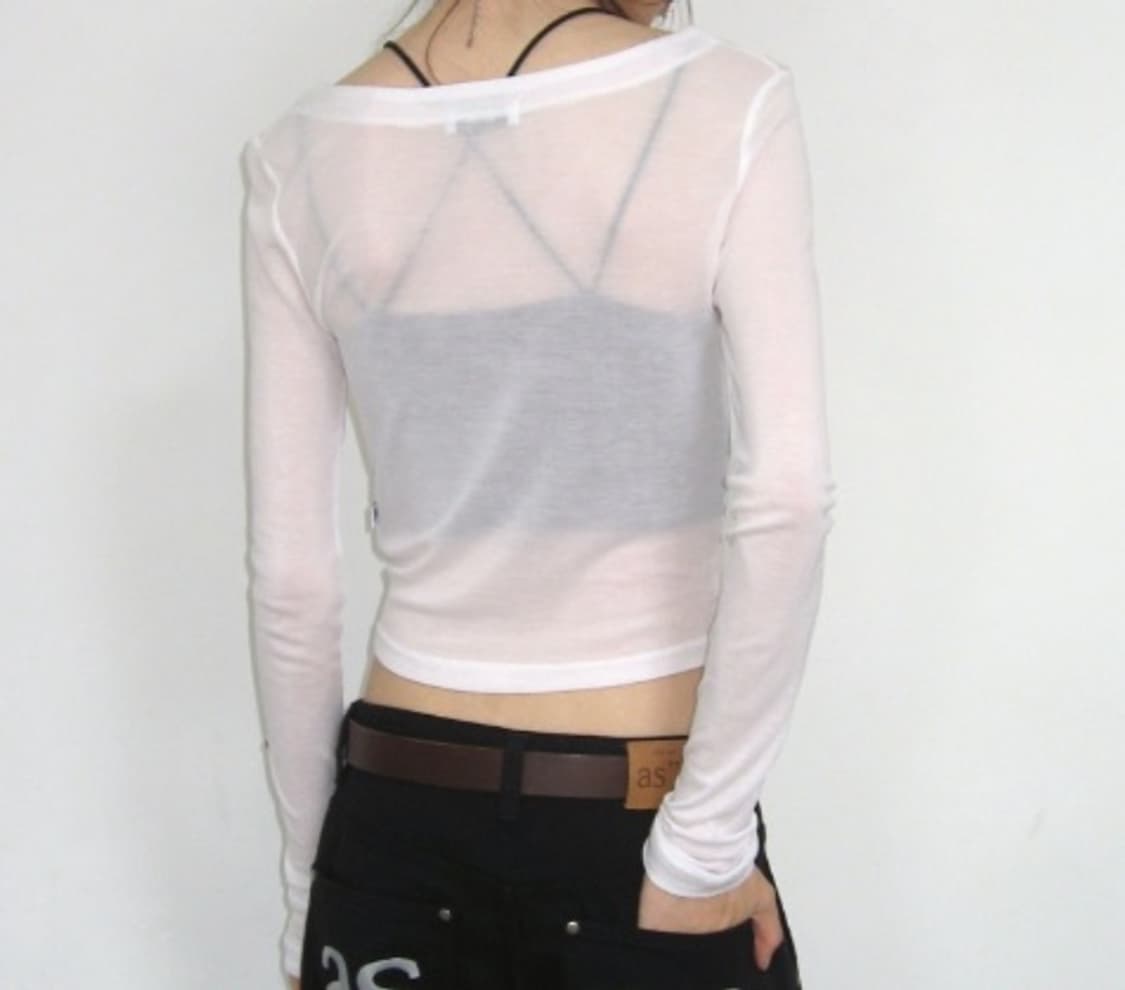 애즈온 시스루 티셔츠 상품이미지2