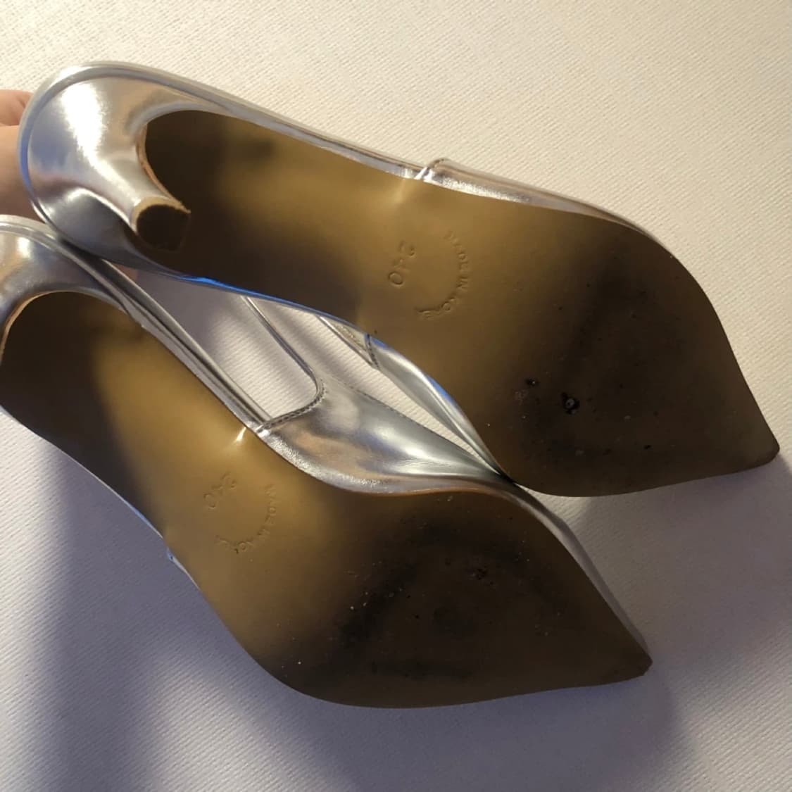 서우 seow 스틸레토 슬링백 실버 240 상품이미지3