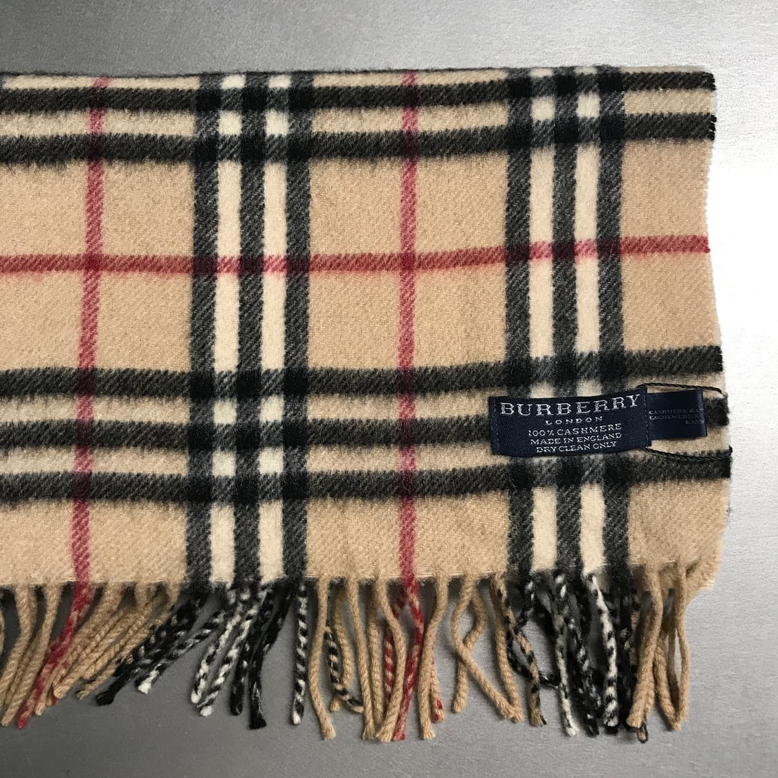 버버리 정품 캐시미어 머플러 베이지 상품이미지3