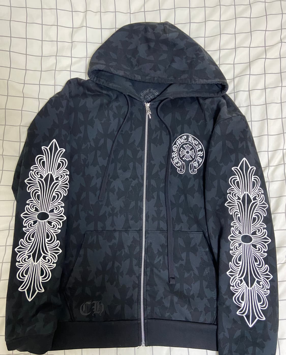 크롬하츠 세메터리 플로랄 후드집업 사이즈 L (인보이스 포함) 상품이미지2