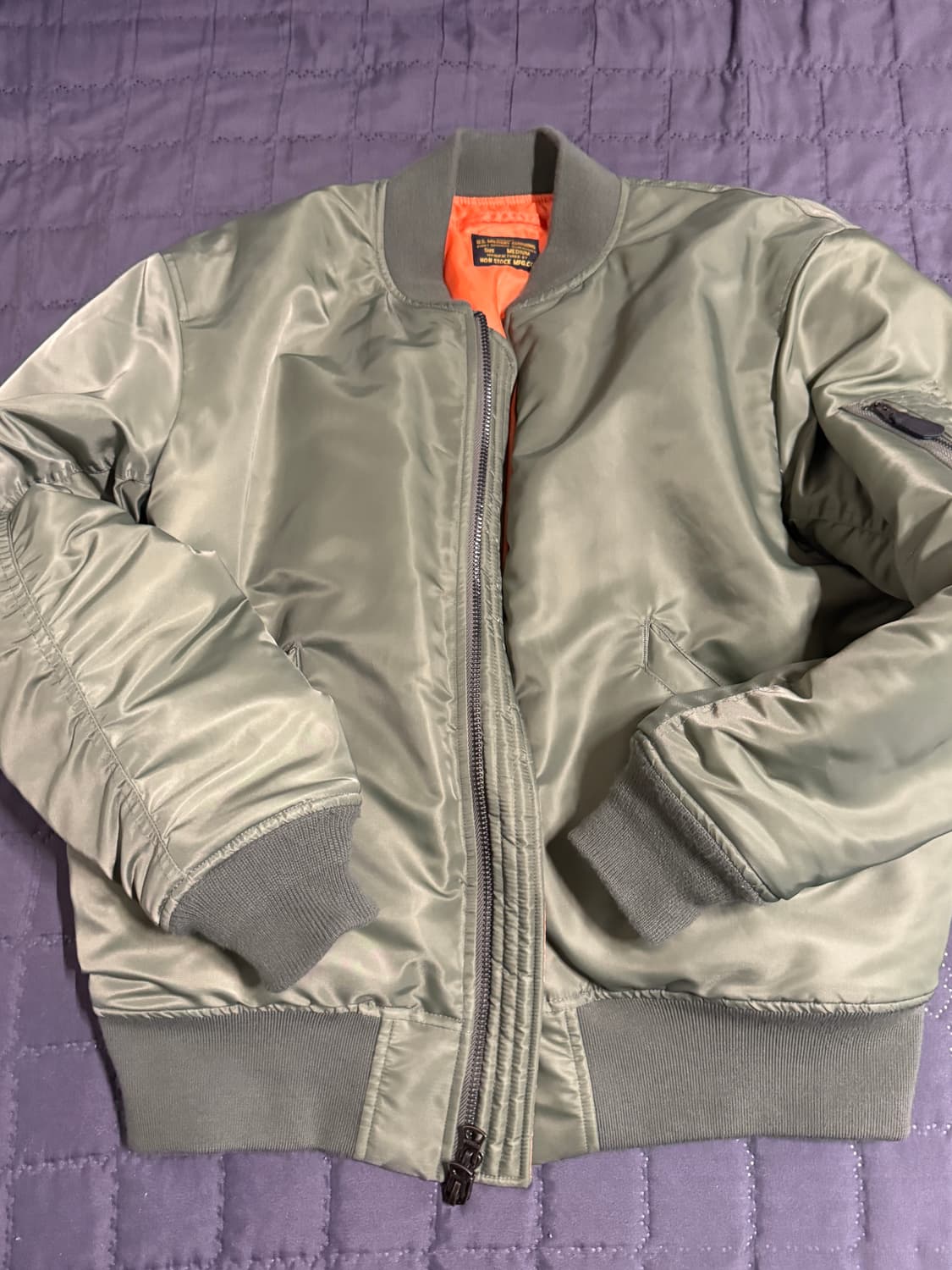 M) 브론스 MA-1 1970s KR Olive 상품이미지1