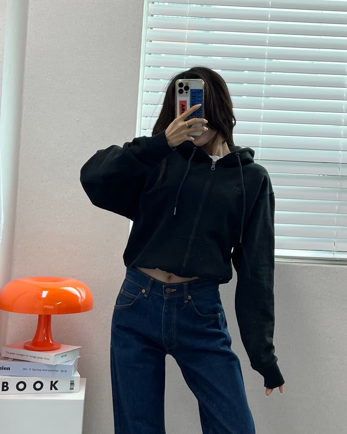 (WOMEN)챔피온 크롭 후드-M1472 상품이미지6