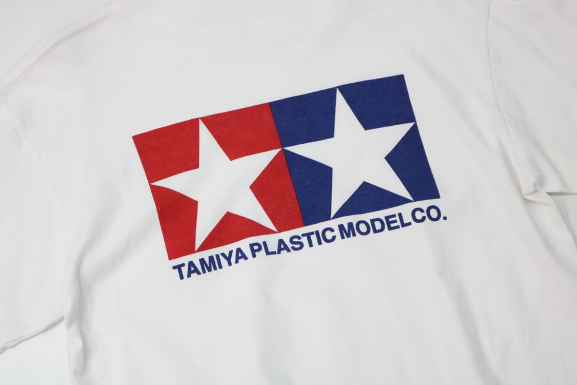 TAMIYA 타미야 트윈 스타 로고 화이트 그래픽 티셔츠 (M) 상품이미지8