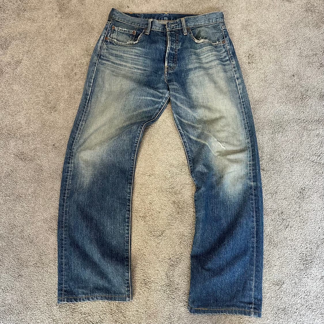 리바이스501 오리지널 워싱 데님 팬츠(32) 상품이미지2