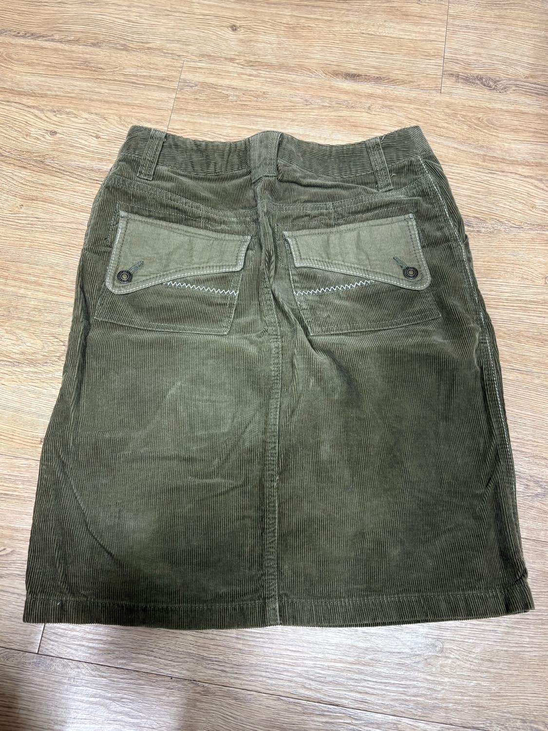 빈티지 코듀로이 포켓 미디스커트 상품이미지1