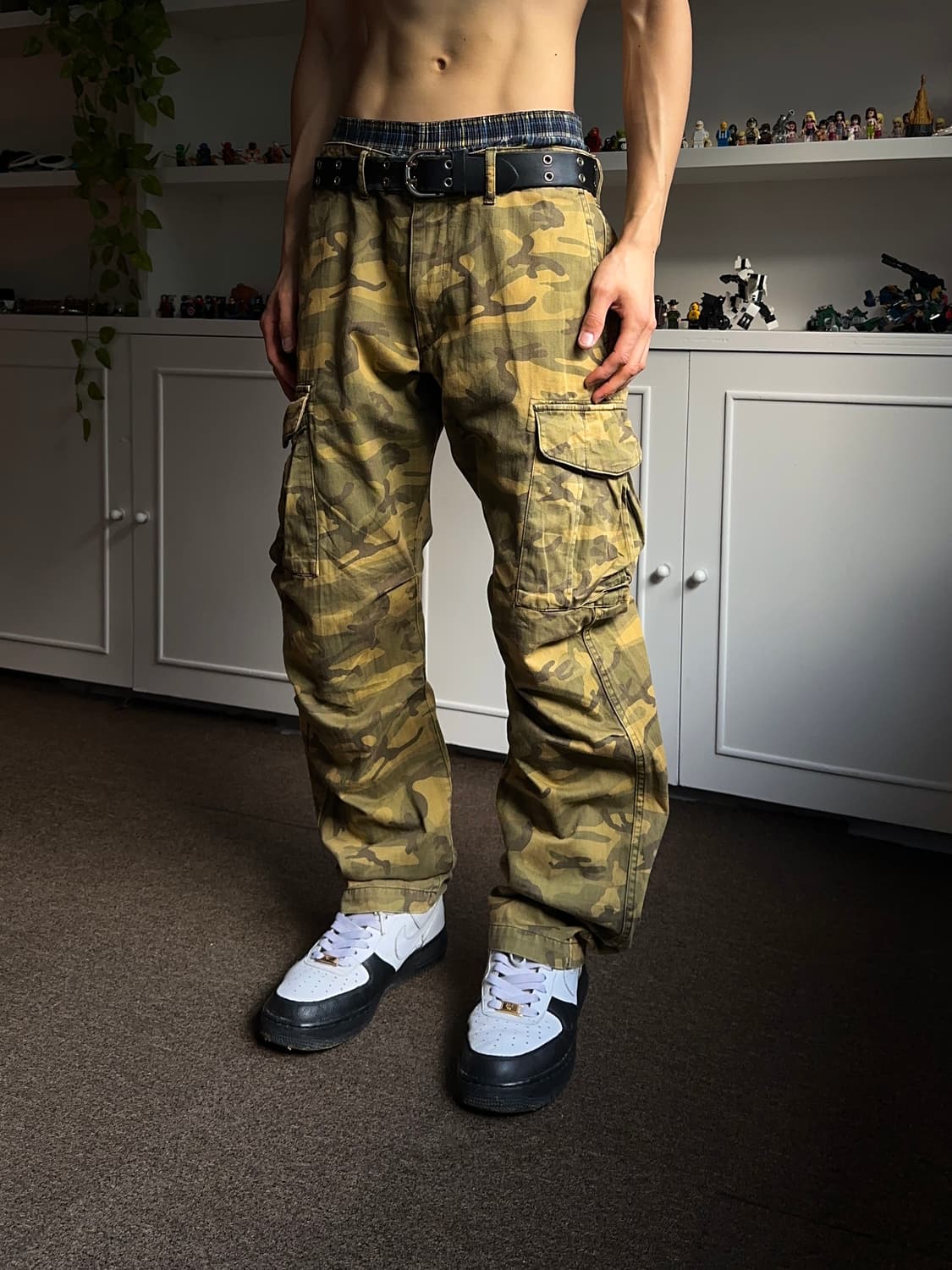 Beauty & Youth 웜 카모 릴랙스드 카고 팬츠 상품이미지1