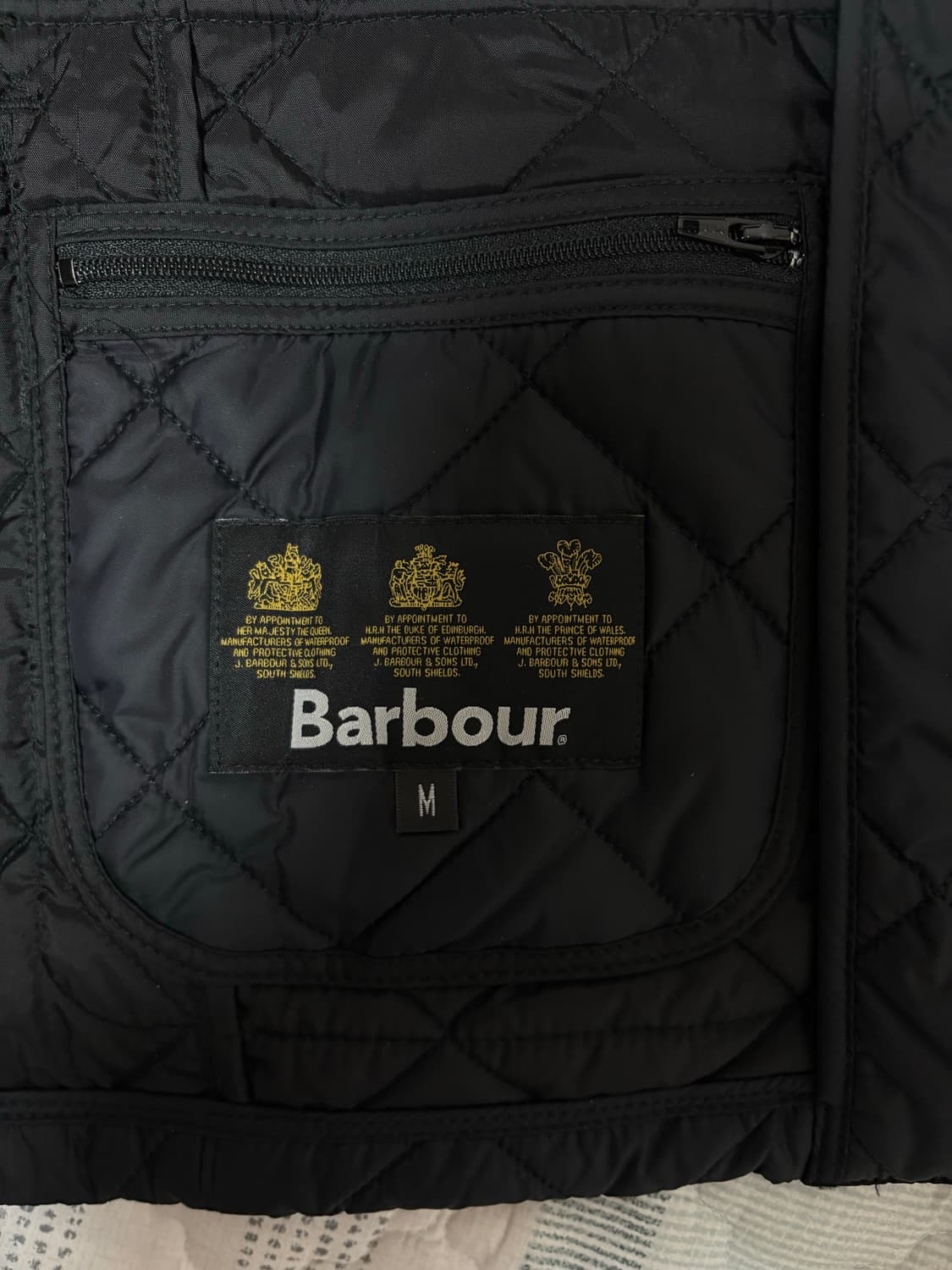 바버 barbour인터네셔널 퀄팅 자켓 m 상품이미지3