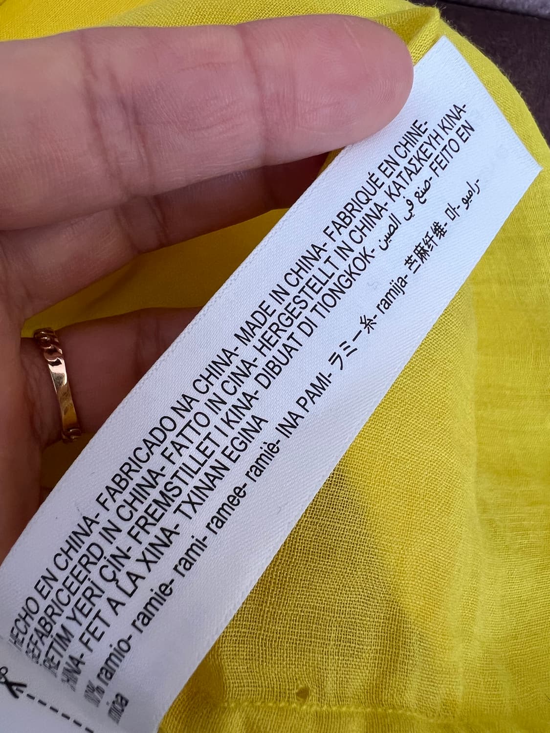 마시모두띠 여성 옐로우 린넨셔츠 긴팔셔츠 상품이미지8