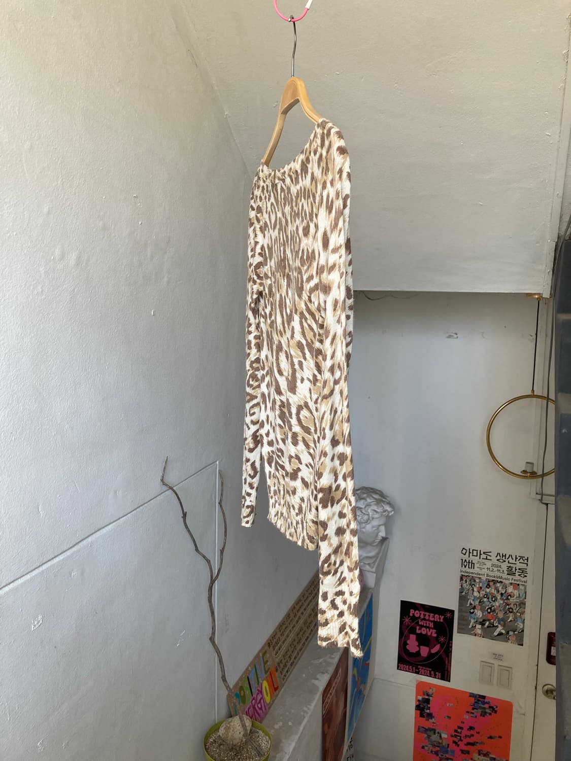 soft touch 레이어드 호피 가디건 상품이미지7