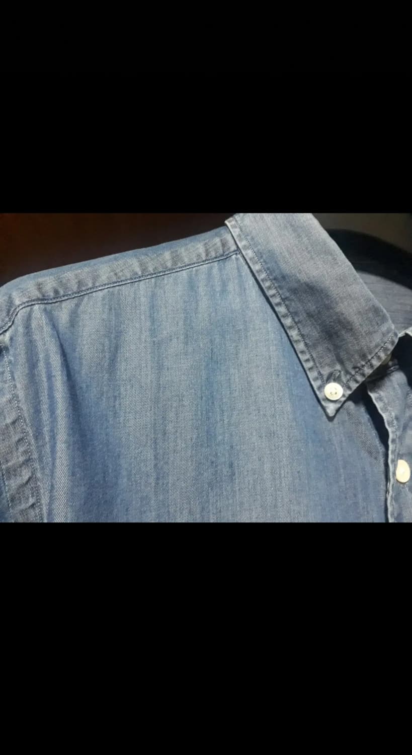 [판매] Kamakura Shirts가마쿠라 카마쿠라 샴브레이 데님 셔츠 상품이미지4