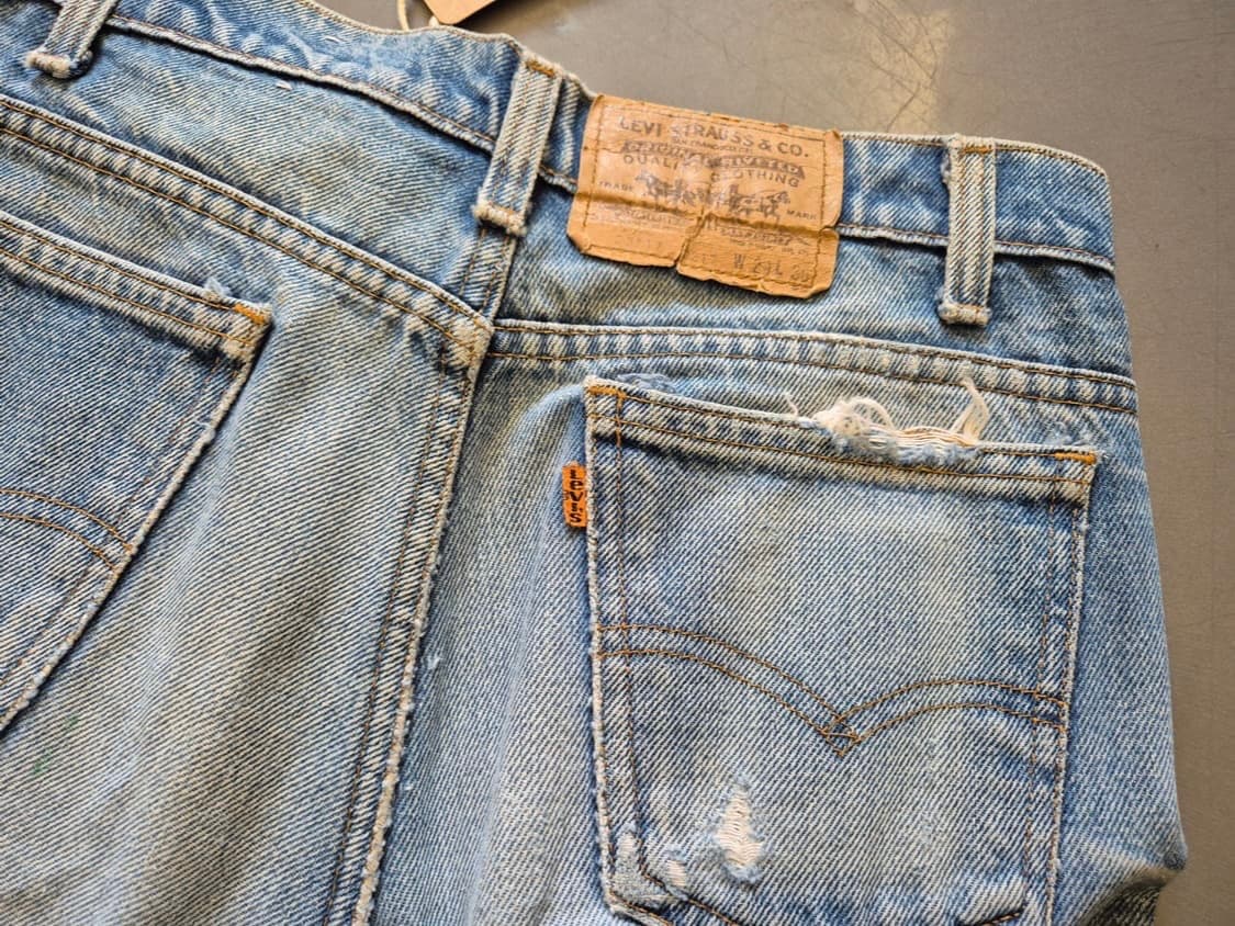 80s Levi’s 517 오렌지탭 부츠컷 데님팬츠 상품이미지4