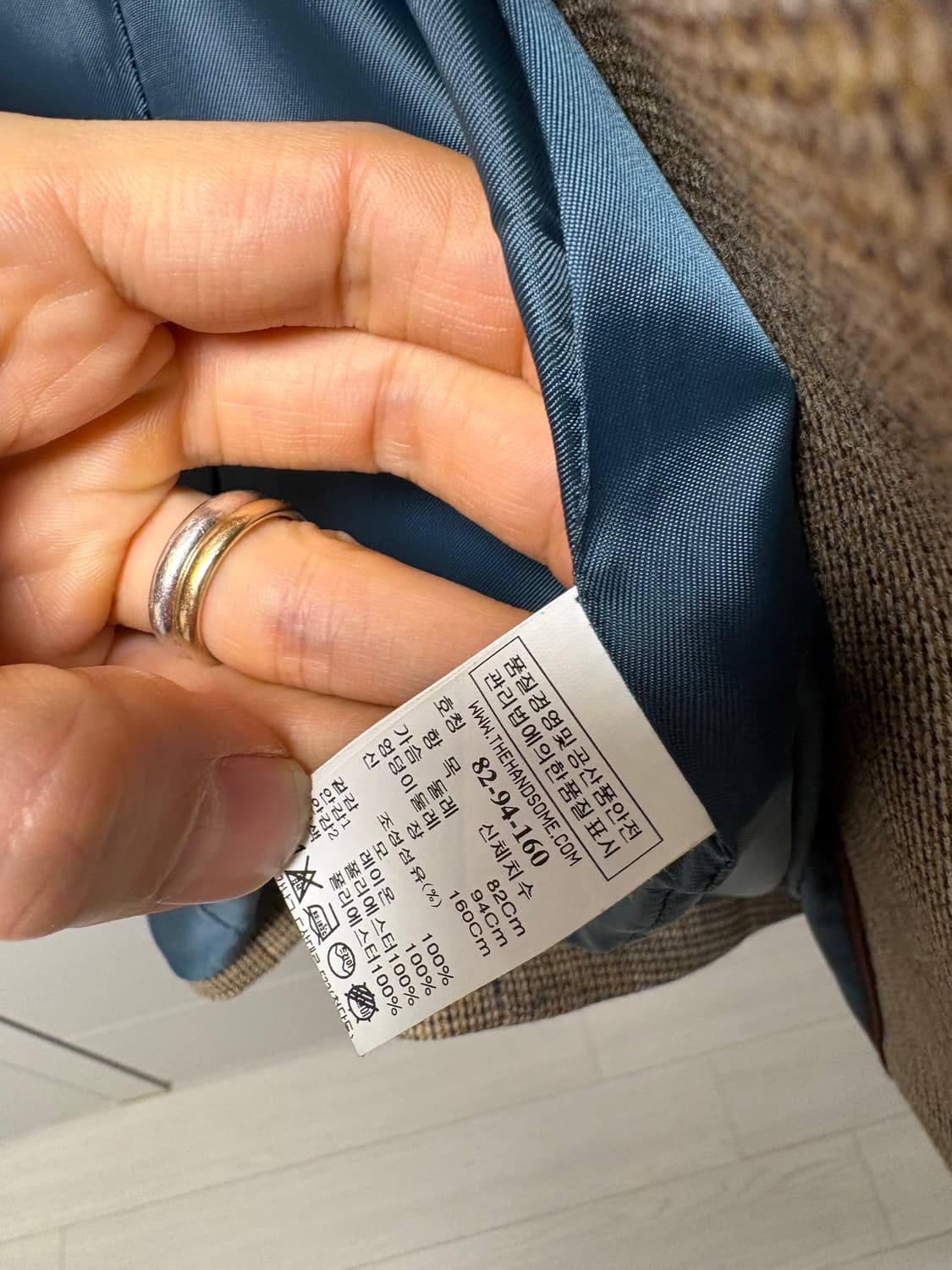 타임 체크 더블 블레이져 자켓 44사이즈 추천 상품이미지3