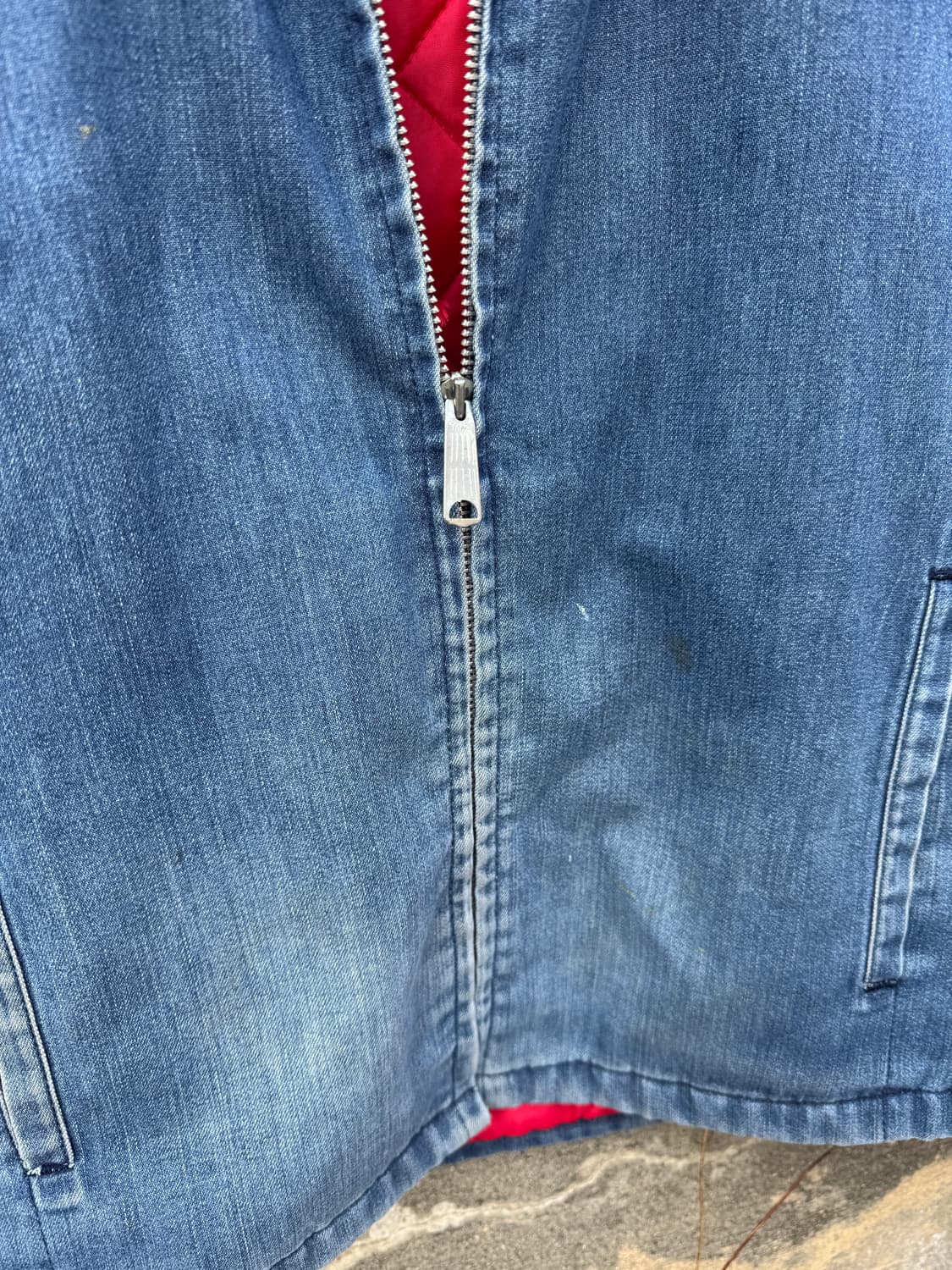 70s jc penney 빈티지 하드페이딩 코듀로이 데님 워크 자켓 상품이미지4