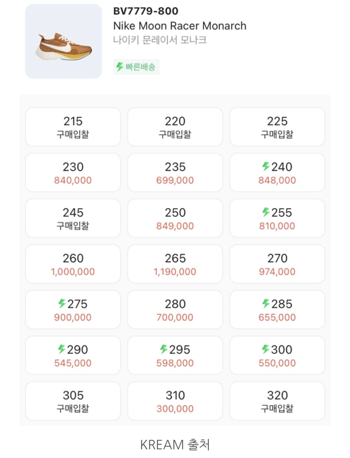 착샷) 나이키 문레이서 모나크 상품이미지8