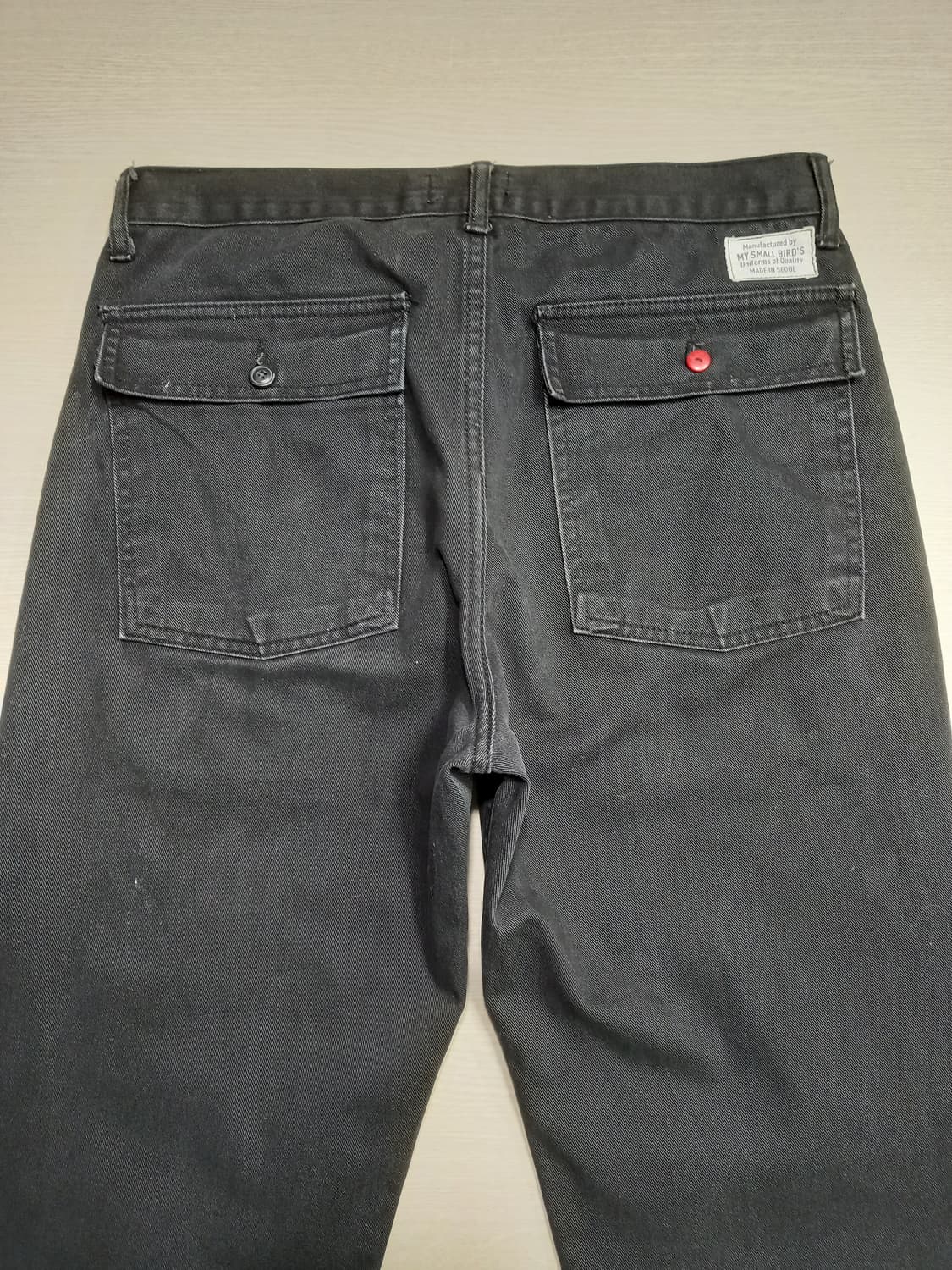 32 SMALL BIRD'S Seoul 퍼티그 팬츠 블랙 32-309 상품이미지4