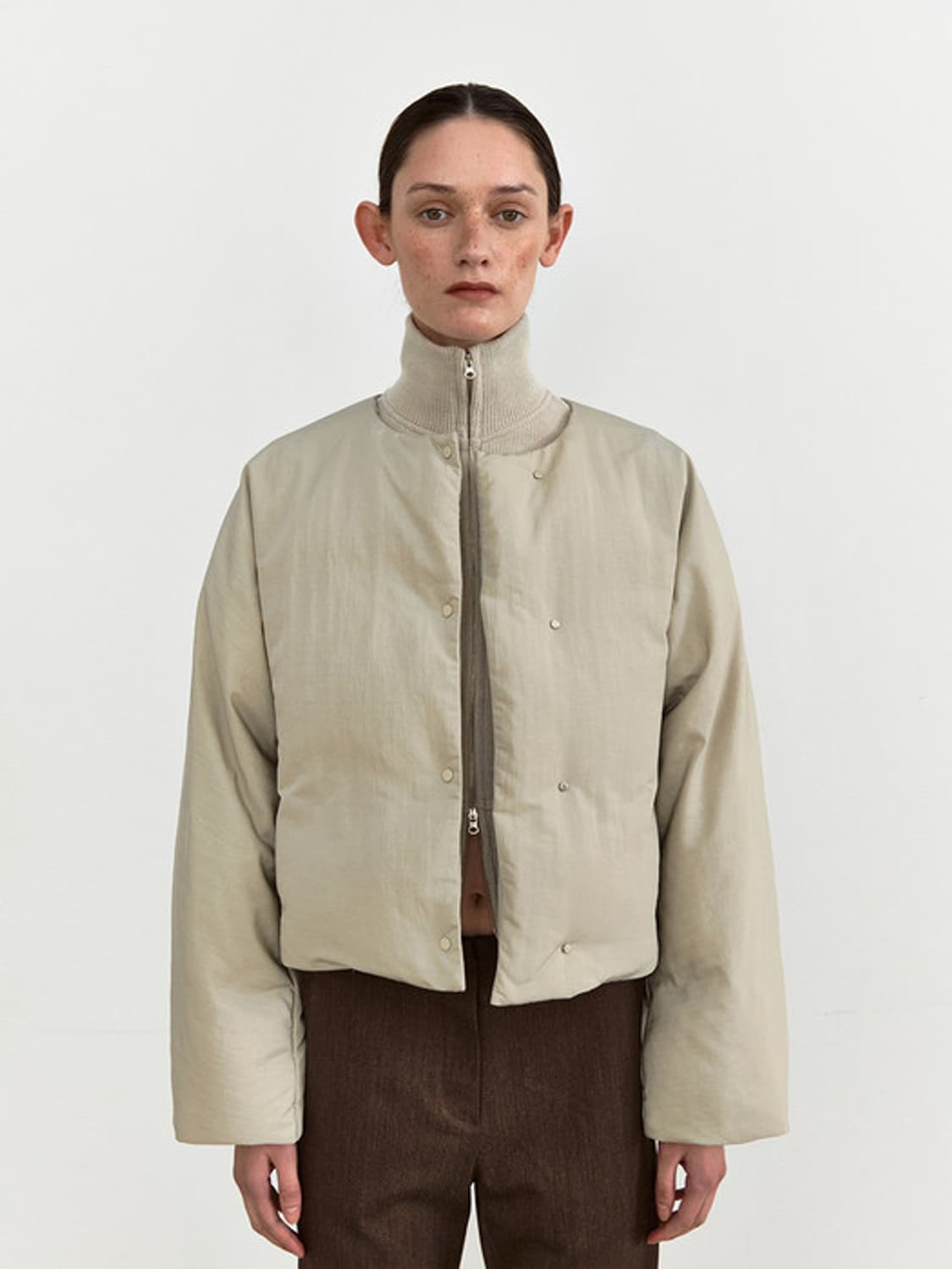 모한 후드 푸퍼 구스다운 패딩 상품이미지3