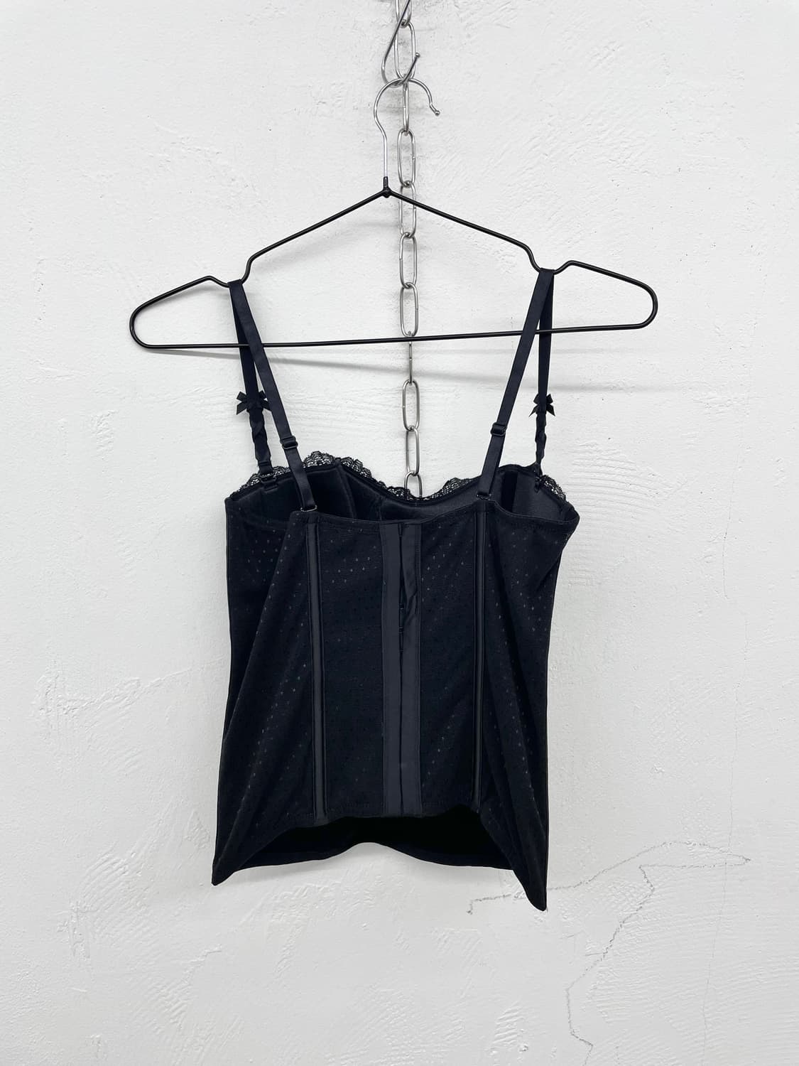 갸루 새틴 레이스 코르셋 상품이미지6