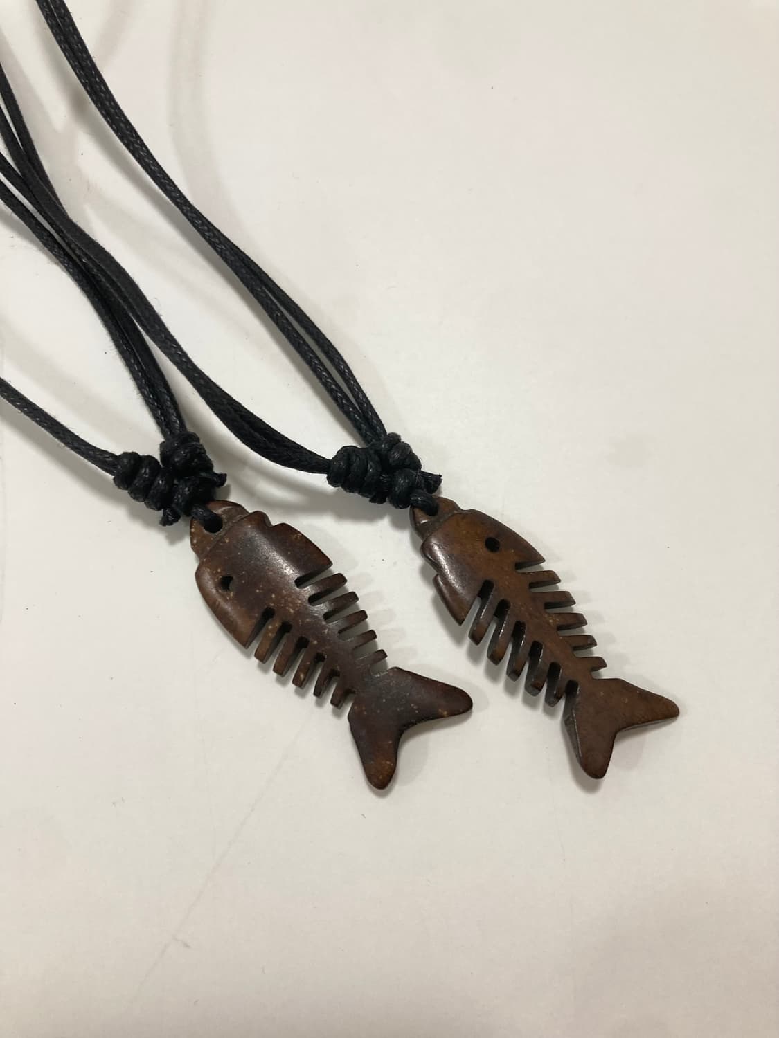 빈티지 나무 물고기 목걸이 상품이미지1