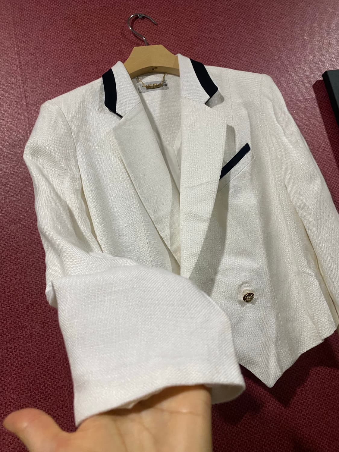 MERA 아이보리 트위드 자켓 상품이미지7