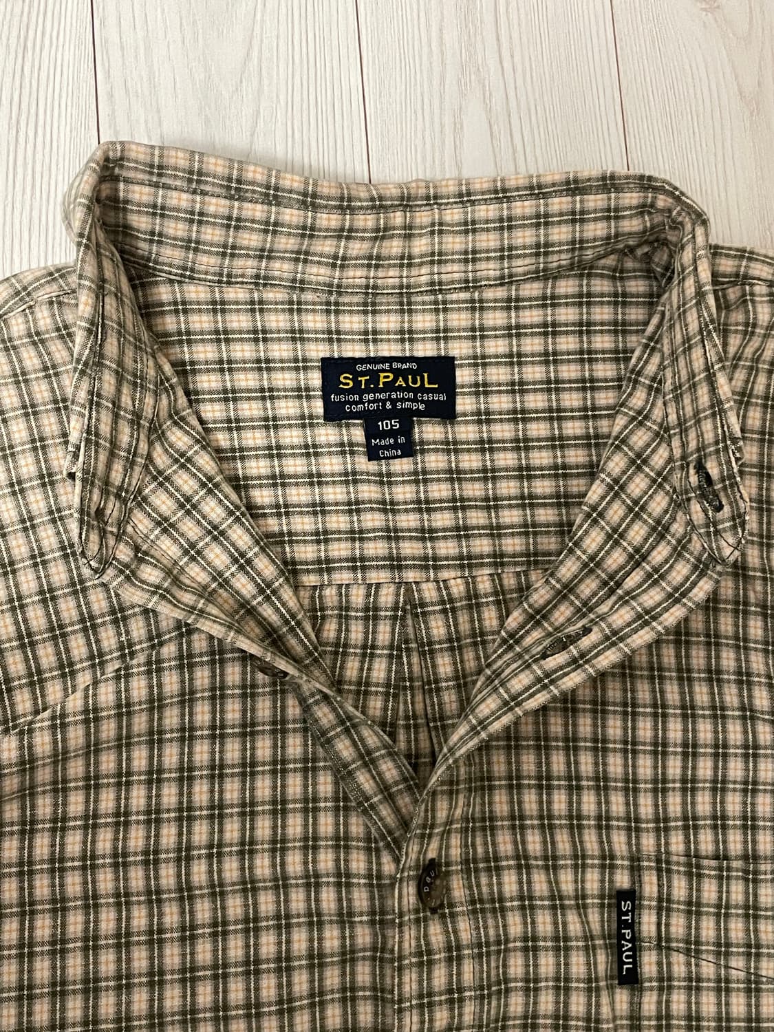 세인트폴 체크 긴팔 셔츠 상품이미지3