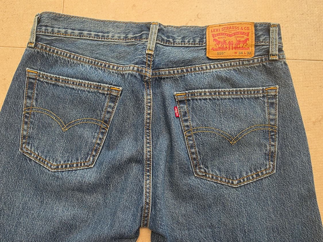 리바이스 555 릴렉스 스트레이트 중청 34/32 팔아요 상품이미지5