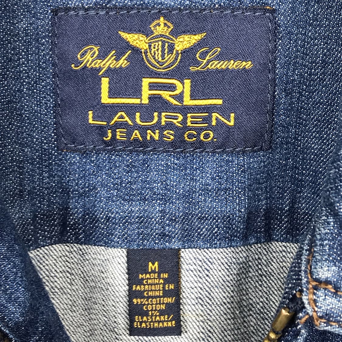 폴로 로렌 랄프로렌 LRL 데님 청자켓 여성M 상품이미지6