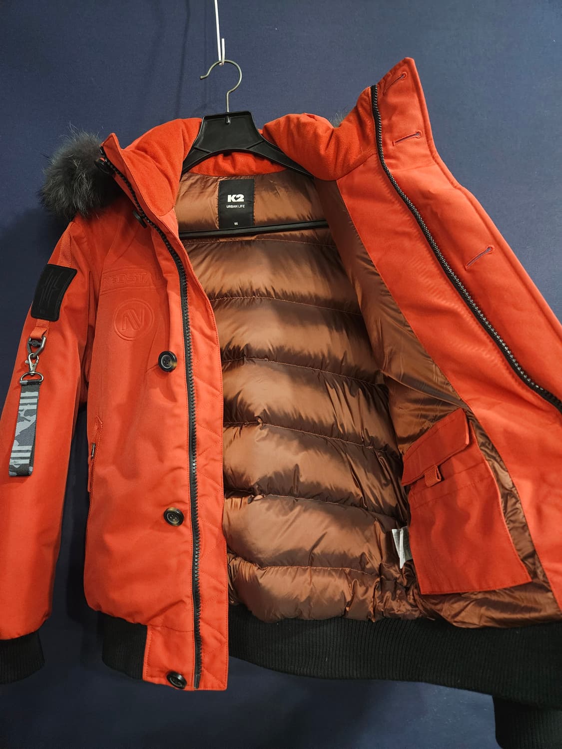 케이투 고어 써미움 버건디 남성 95 구스다운 숏패딩  상품이미지8