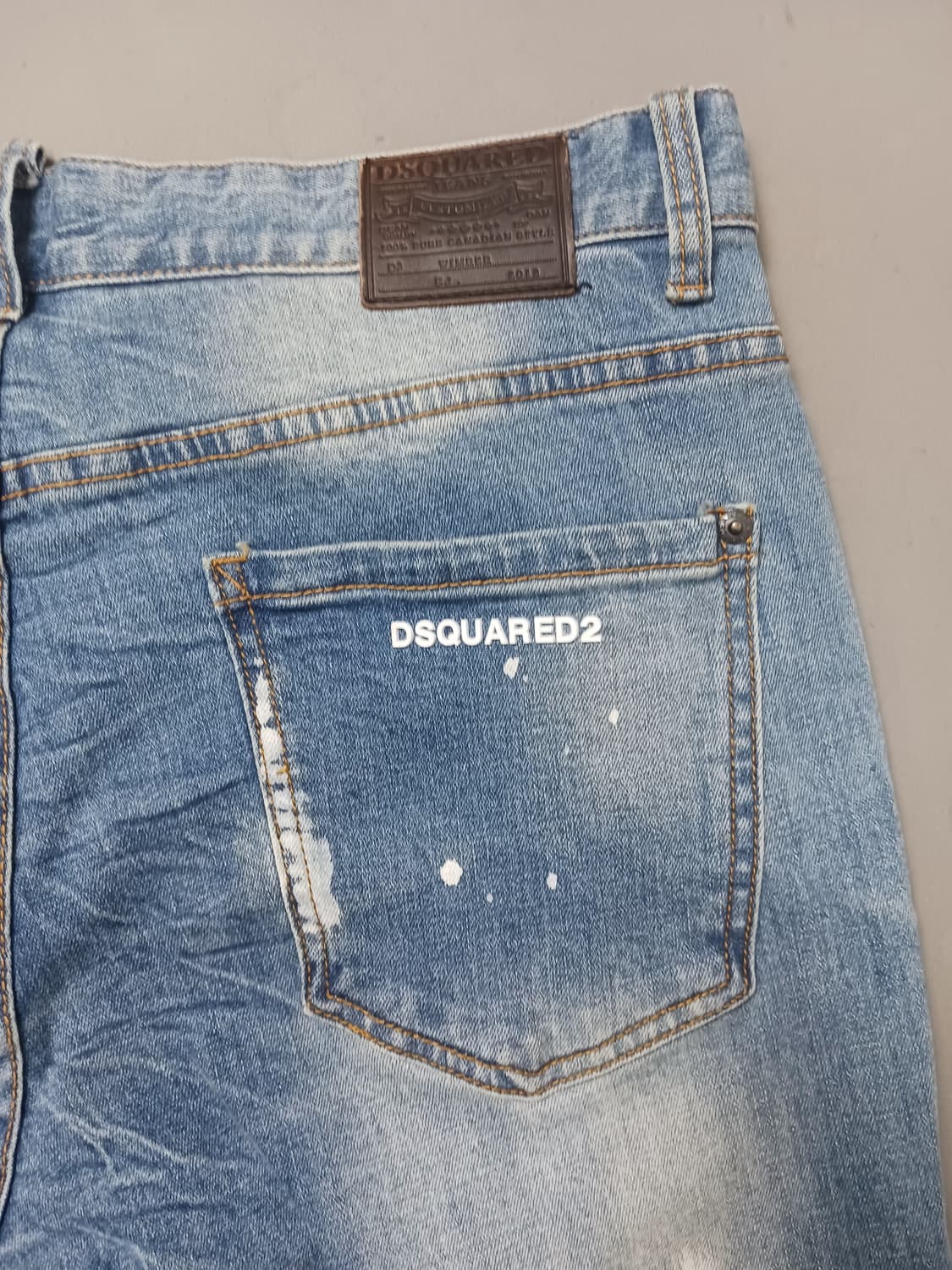 [34] 디스퀘어드2 화이트페인트 디스 슬림진 청바지 상품이미지9