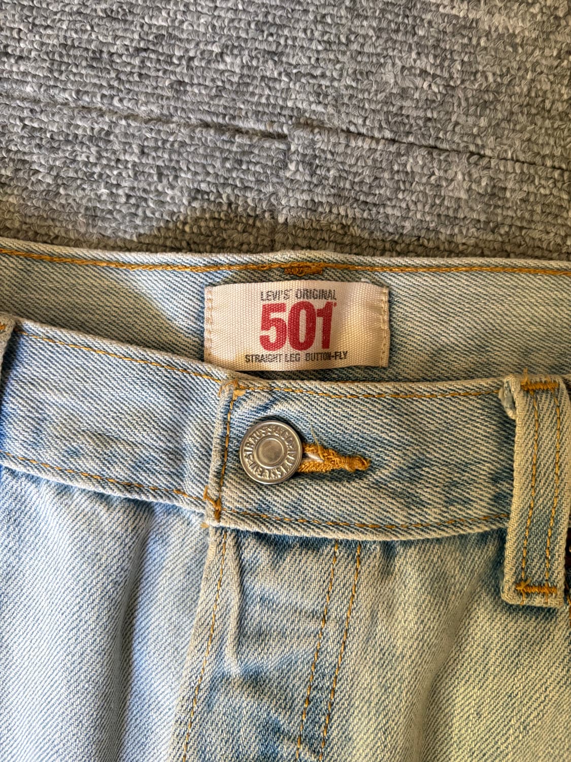 [W34 L34] 리바이스501 블리치 데님팬츠/ 14 상품이미지3