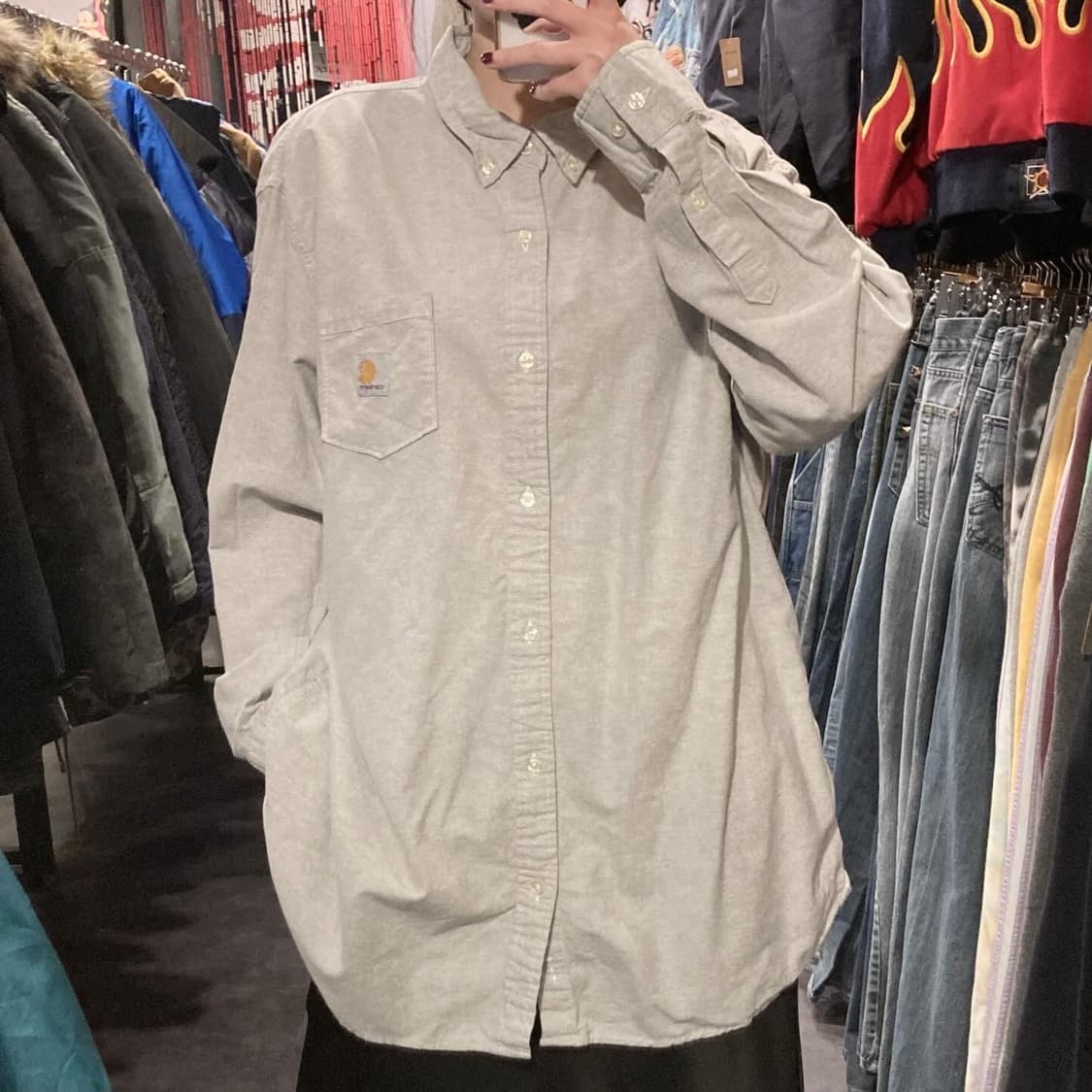 [IM] 칼하트 웜그레이 긴팔셔츠 상품이미지1