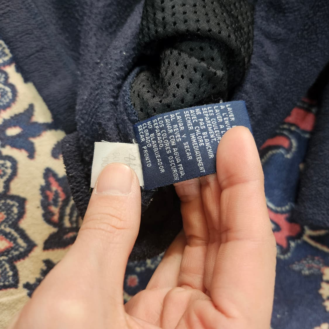 타미힐피거 플리스 루즈핏 센터로고 아노락 M size 상품이미지6