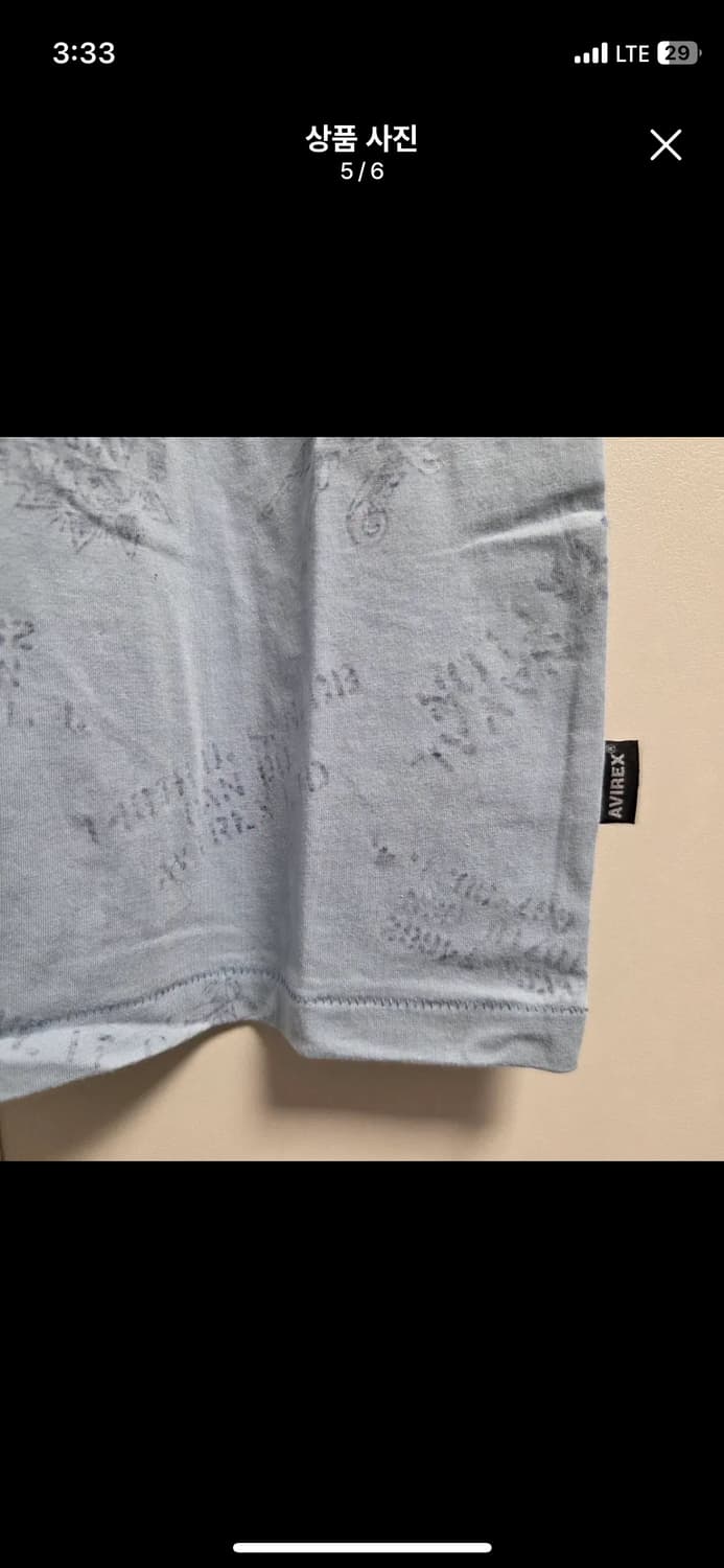 AVIREX LIGHT BLUE SHORT SLEEVE 상품이미지7
