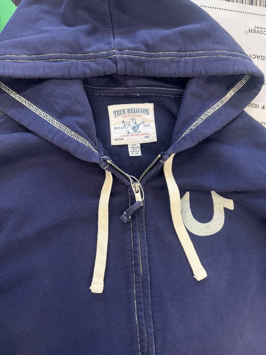 트루 릴리전 로고 집업 후디 상품이미지3