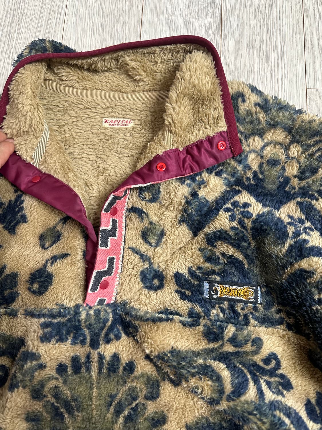 캐피탈 다마스크 스냅 티셔츠 4사이즈 상품이미지4