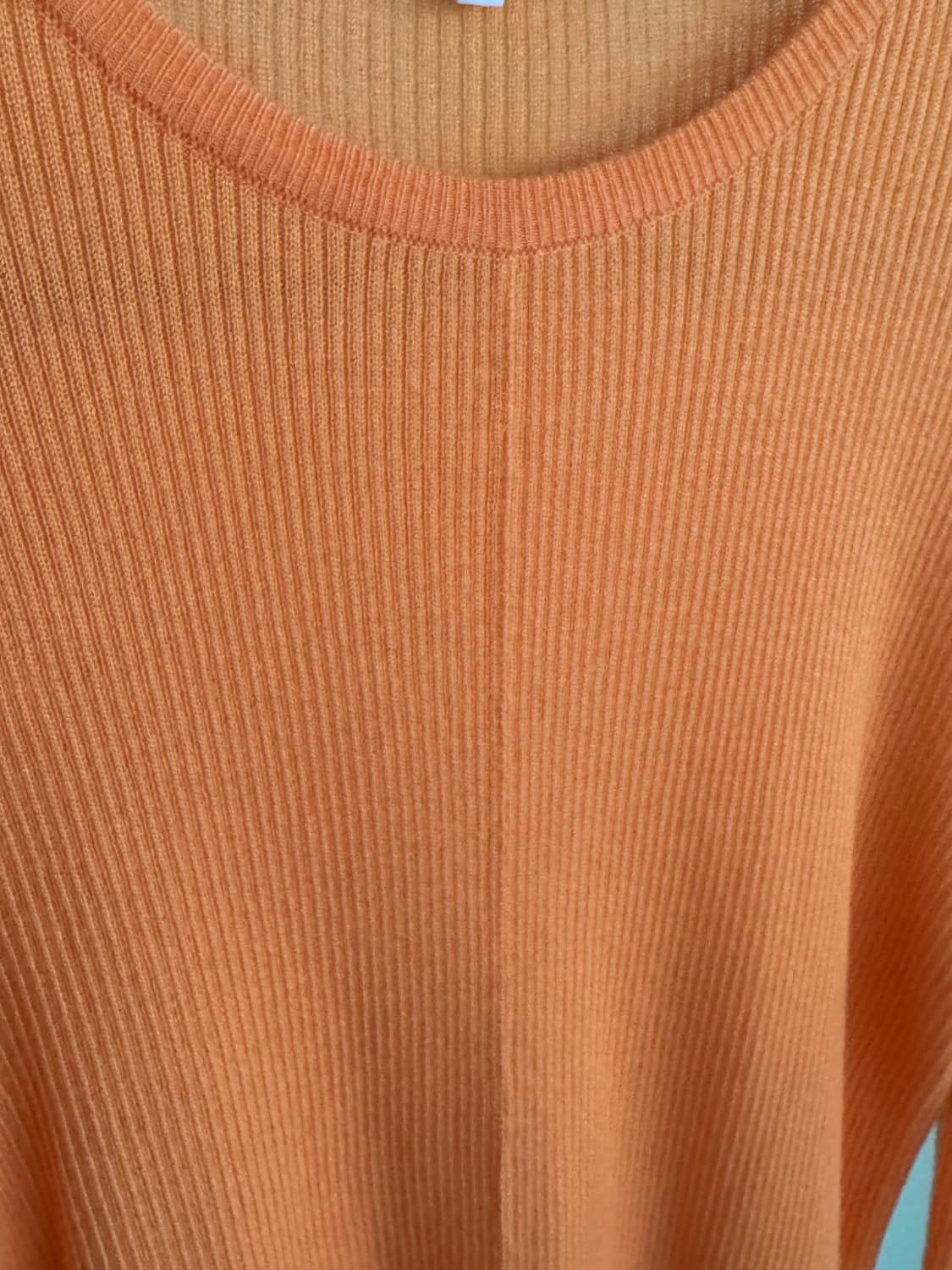 Label 아카이브 오렌지 골지 니트 상품이미지3