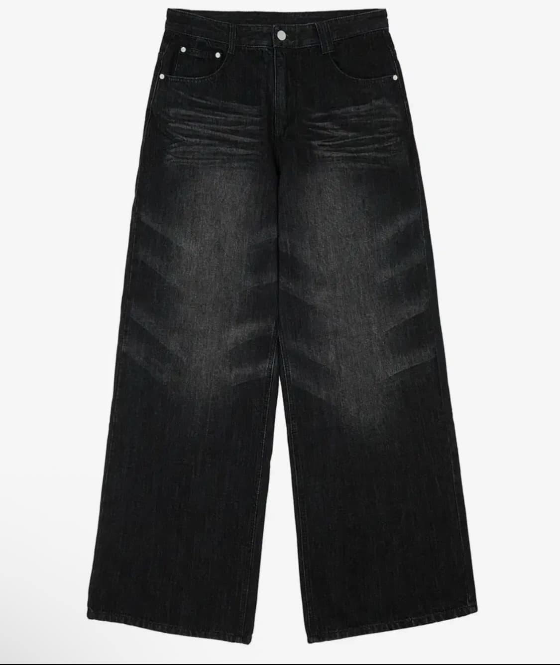 데케트 블랙 와이드 청바지 블랙진 32 DCPT043 상품이미지3