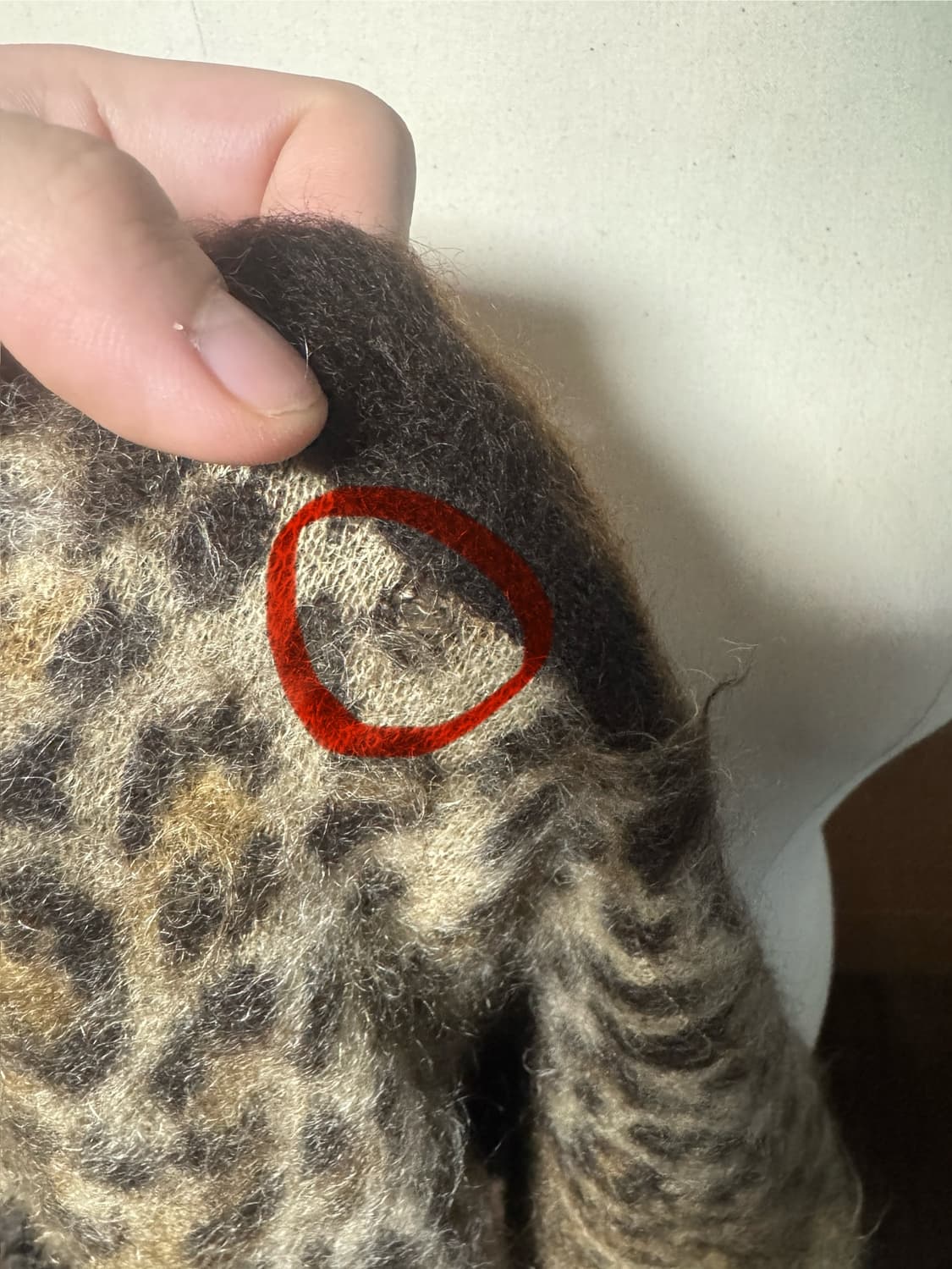 (M)와코마리아 레오파드 모헤어 가디건 상품이미지5