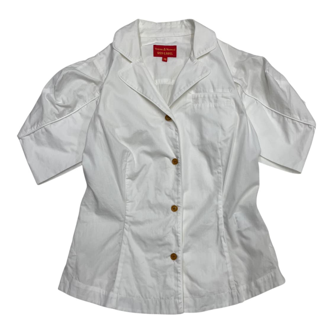 비비안웨스트우드 레드라벨 하프 벌룬셔츠 38 ( 중고 매물 없는 매물 ) 상품이미지5