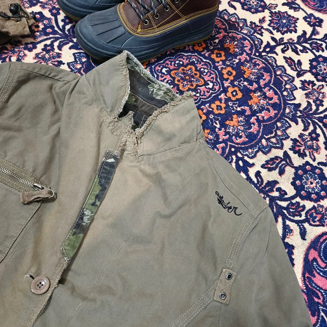 퀵실버(QuikSilver)00's 카모플라쥬 리버시블 야상 버튼 자켓 상품이미지9