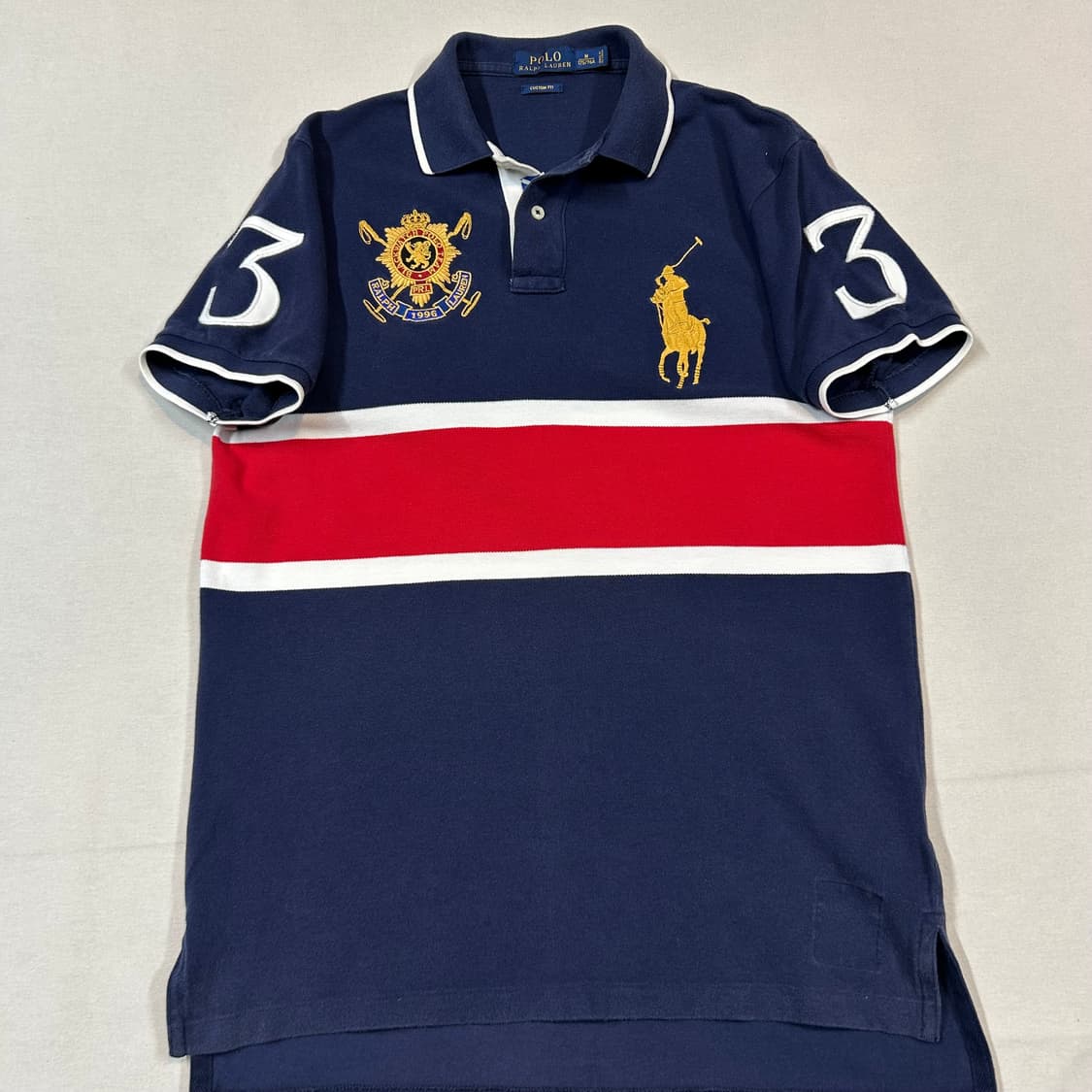 M) 폴로 랄프로렌 블랙와치 골드 빅포니 반팔 카라티 상품이미지2