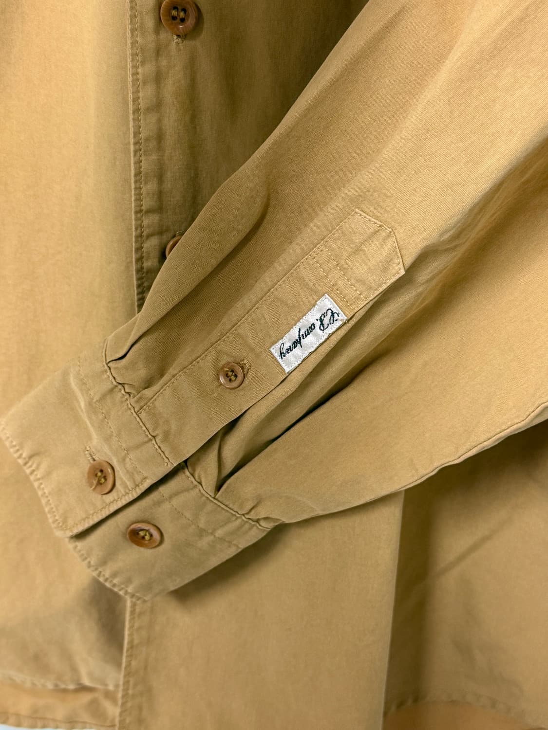 C.P. Company 올드 카멜 오버셔츠 90s 상품이미지4