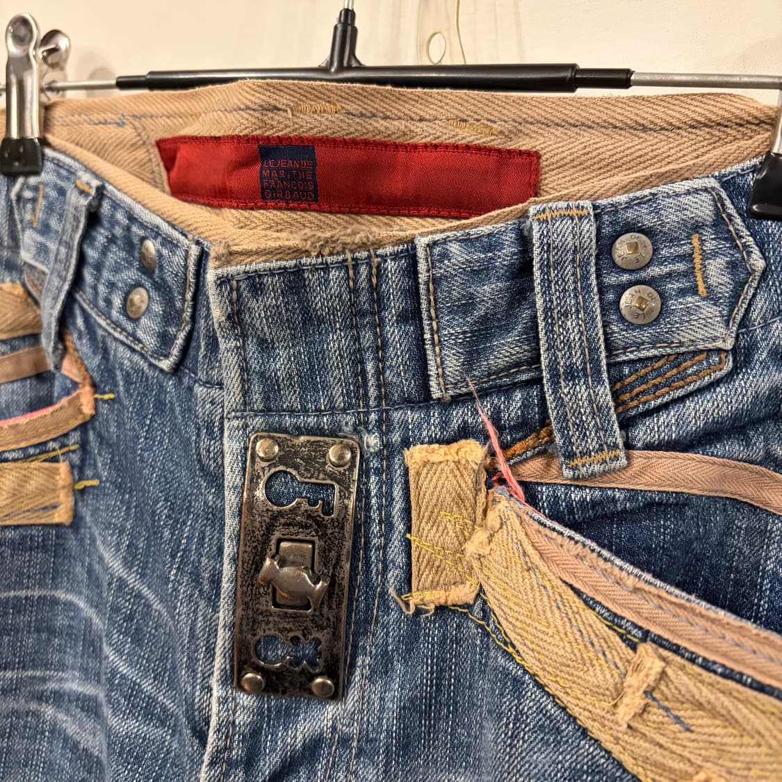 00‘s 마리떼 프랑소와 저버  버클 카프리팬츠 상품이미지1