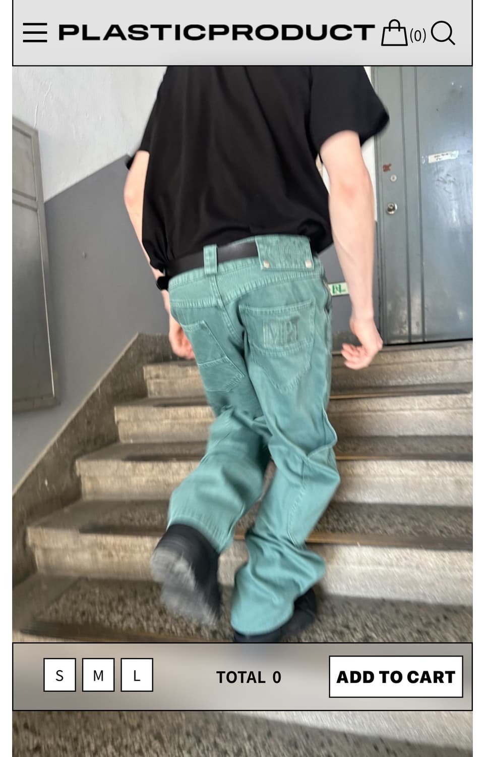 새상품 ) MPa CALF POCKET PANTS (EMERALD) M 상품이미지1