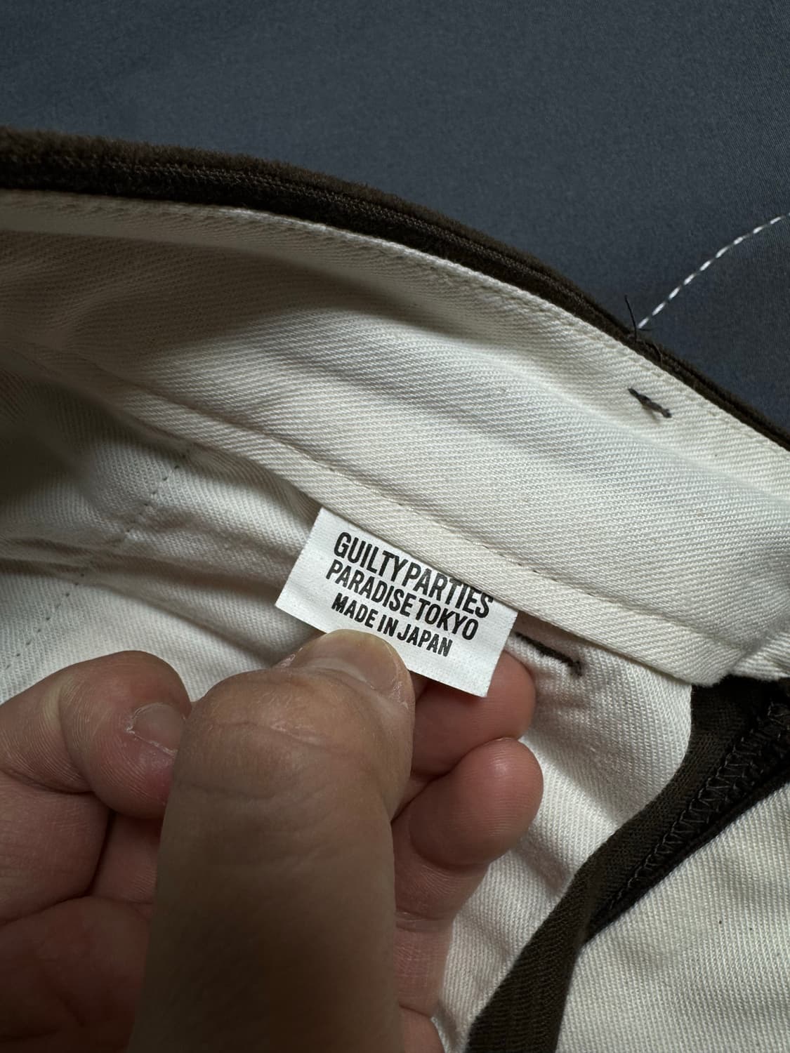 [M] 와코마리아 23FW 코듀로이 브라운 팬츠 상품이미지4