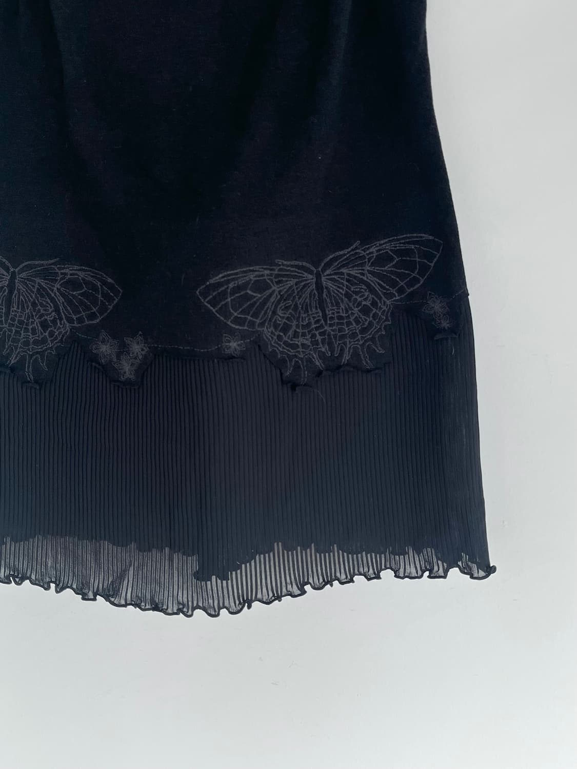 히스테릭 글래머 아카이브 버터플라이 자수 프릴 캐미솔 슬립 탑 상품이미지4